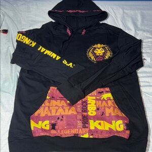 Black and Yellow Lion King Hoodie